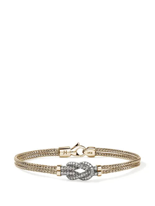 Bracelet Love Knot en 14ct pavé de diamants - John Hardy - Modalova