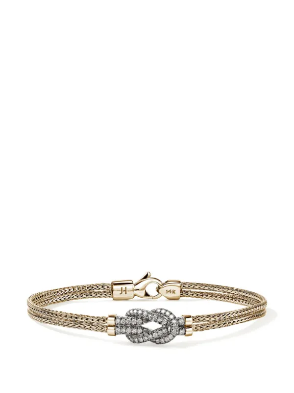 ブレスレット STONEHENgE Love Knot 14K Cubic Bracelet 14K Gold & Sterling Silver 1.8mm Love Knot Bracelet – James
