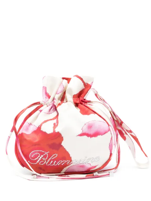 Blumarine bolsa de mano estampada de satén