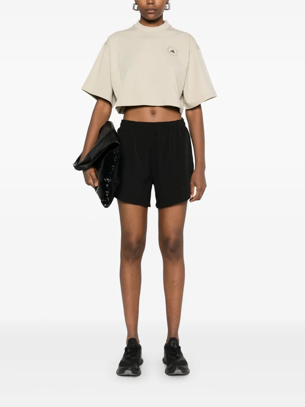 adidas by Stella McCartney Cropped T-shirt - Beige