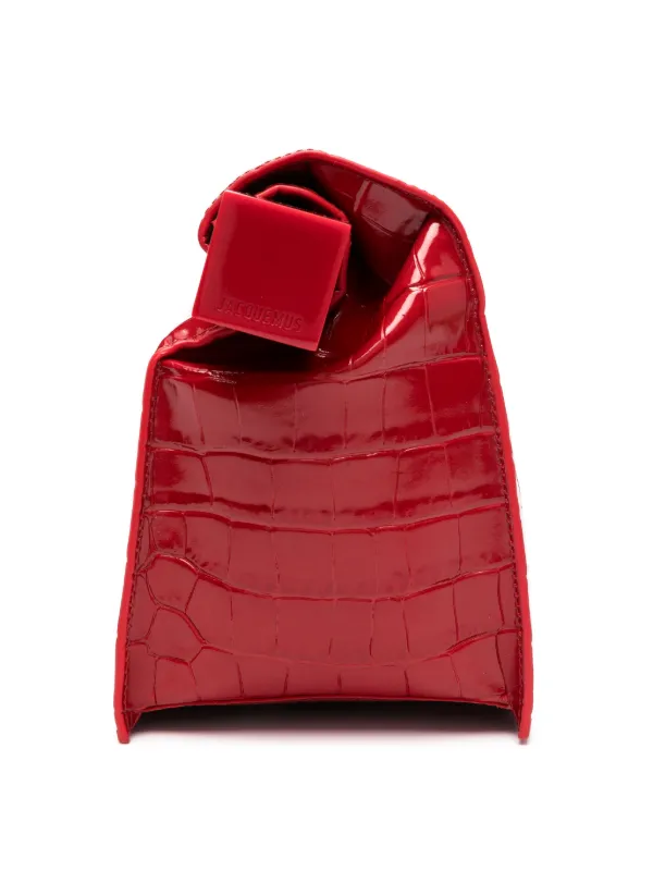 Jacquemus La Pochette Rond Clutch Bag | Red | FARFETCH