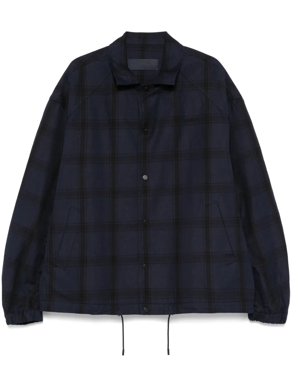 check-pattern overshirt