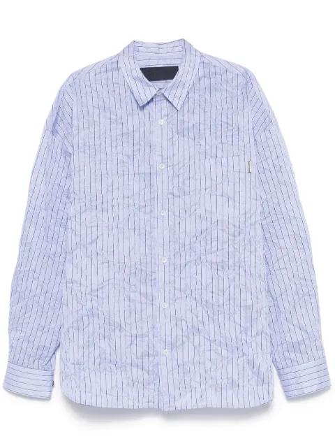 Juun.J camisa con rayas estampadas