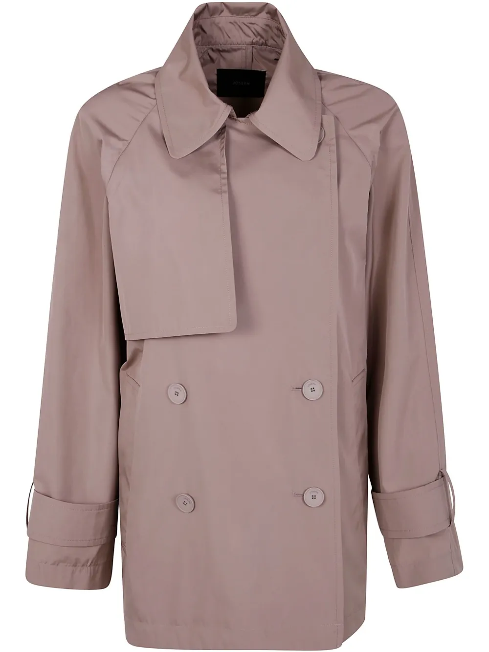 double-breasted trench coat