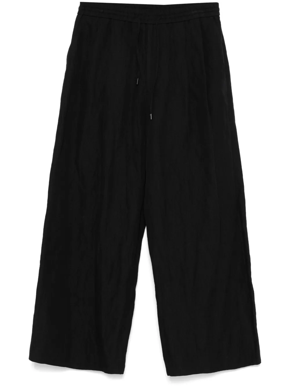 pleated wide-leg trousers