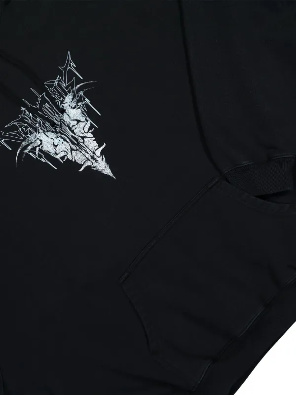 VETEMENTS Bone V Hoodie | Black | FARFETCH