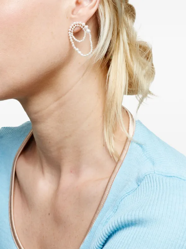 Sophie Bille Brahe Embrasse パール シングルピアス 14K