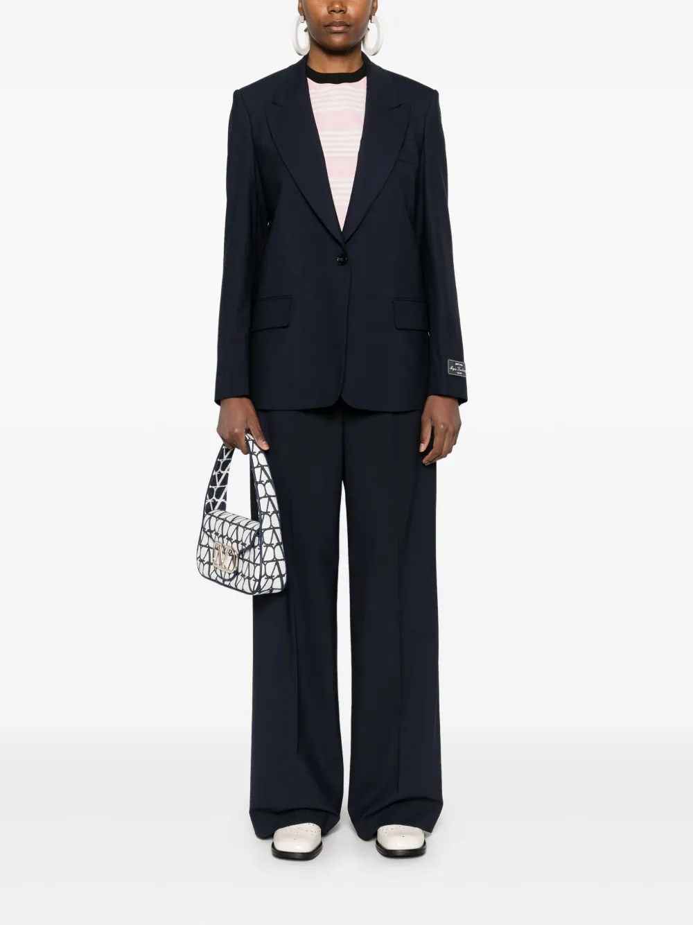 MSGM Blazer met enkele rij knopen - Blauw