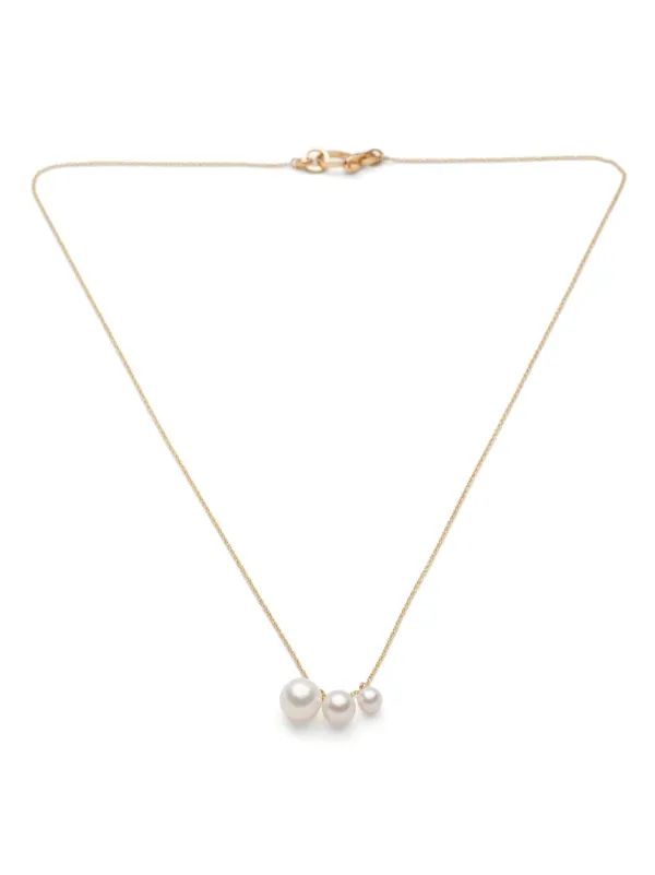 Sophie Bille Brahe 14kt Yellow Gold Stella Pearl Pendant Necklace