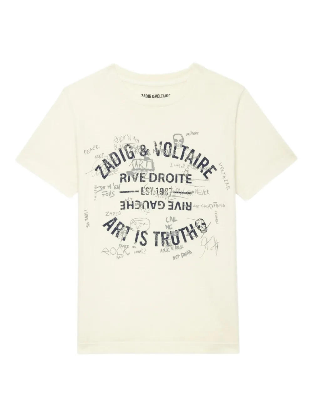 Zadig&Voltaire Kita graphic-print T-shirt | Yellow | Image 1