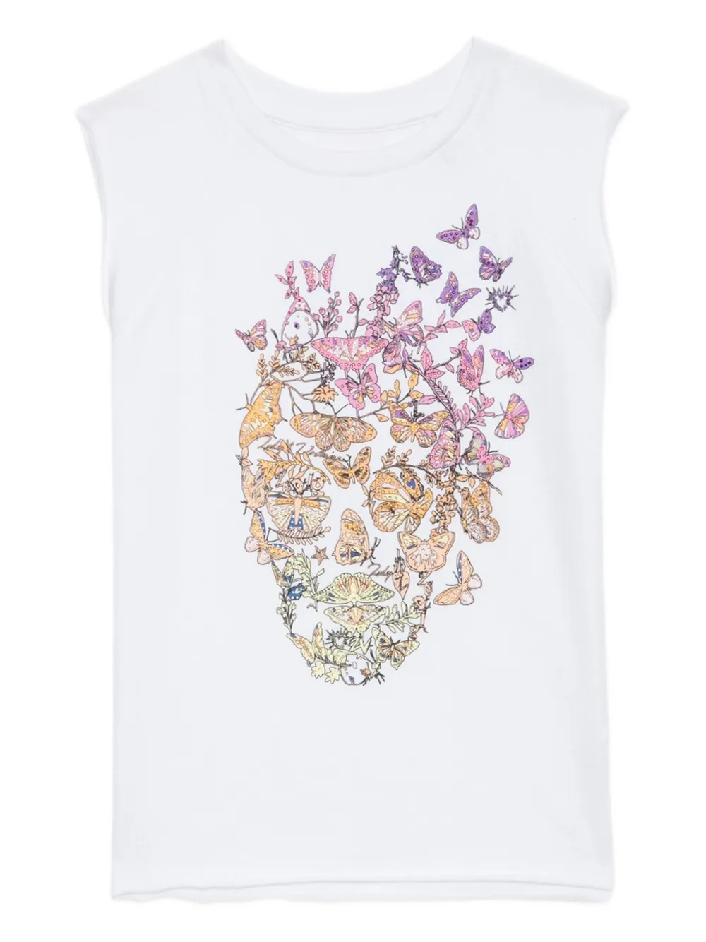 Zadig&Voltaire Patti mouwloze top met doodskop Wit