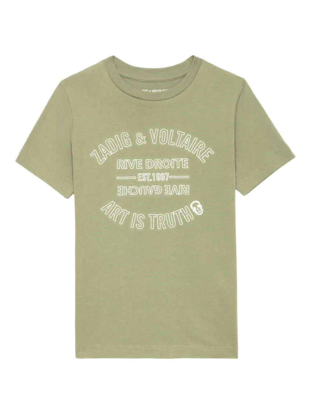Zadig&Voltaire Kita T-shirt met grafische print Groen