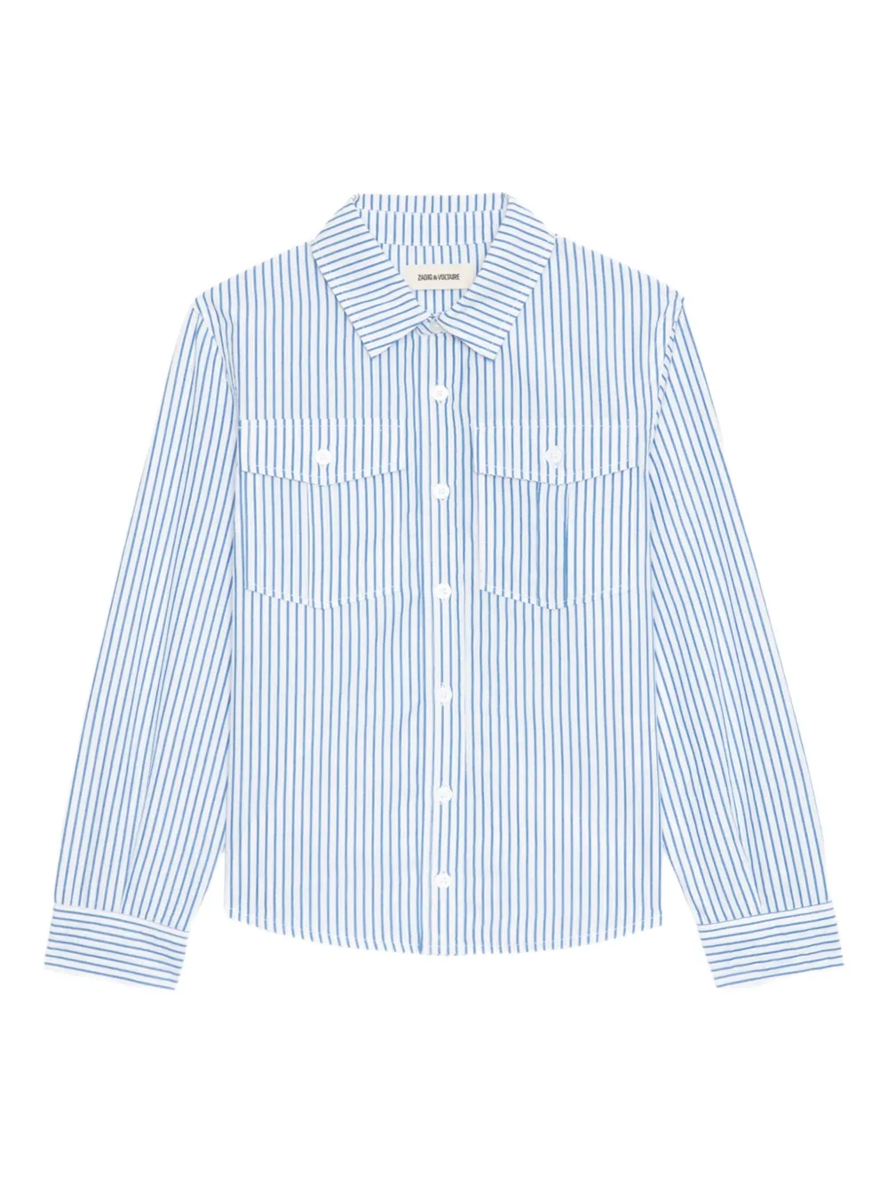 Zadig&Voltaire camisa con botones y rayas estampadas | azul | Image 1