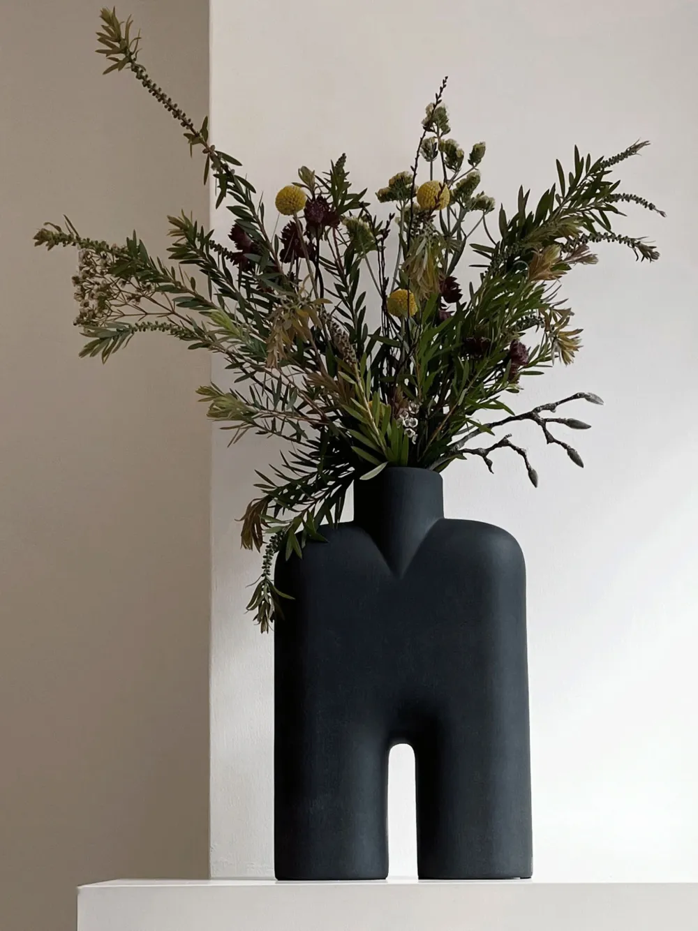101 Copenhagen Cobra Tall Medium Vase In Black