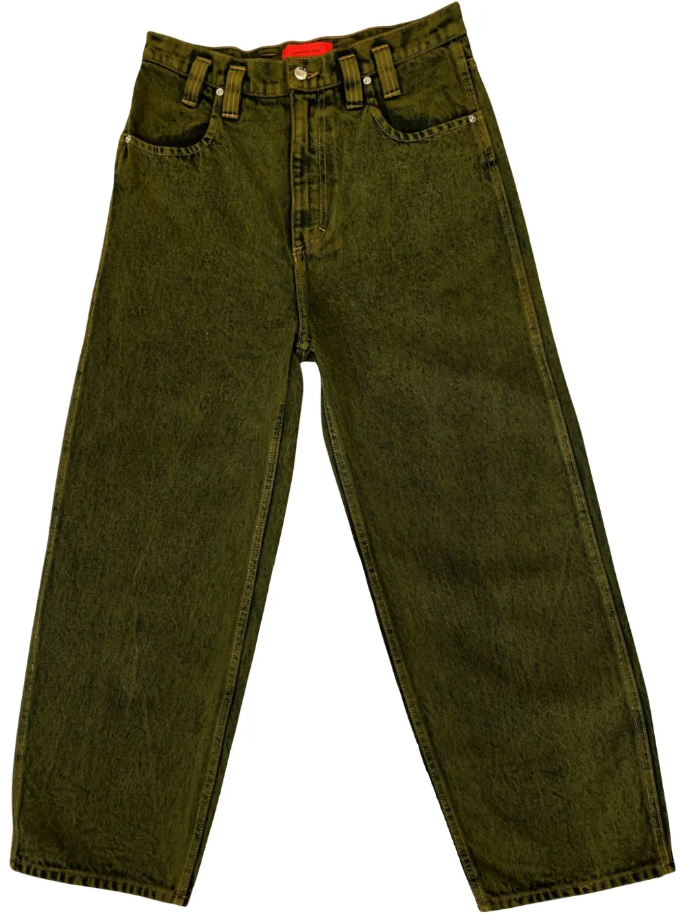 Eckhaus Latta Jeans met wijde pijpen Groen