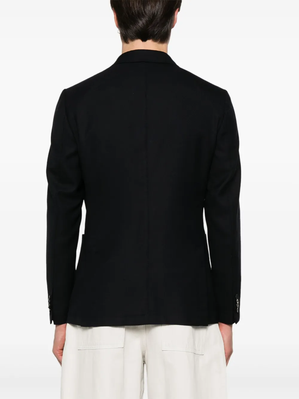 Zegna Wollen blazer Blauw