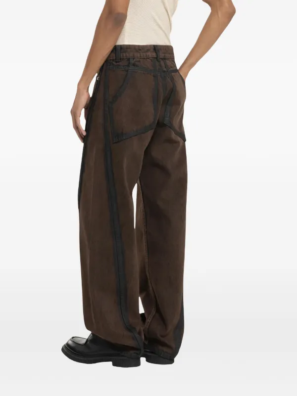 【関税込み】Eckhaus Latta ブラウン バギージーンズ 28311099_58356754_600.jpg