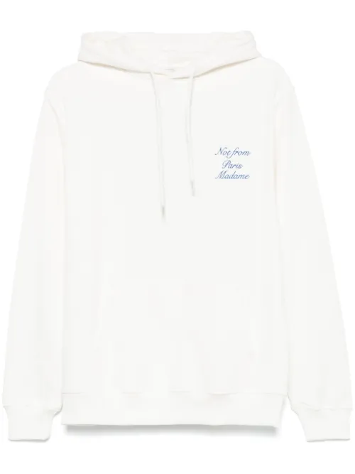 Hoodie à slogan brodé - Drôle De Monsieur - Modalova