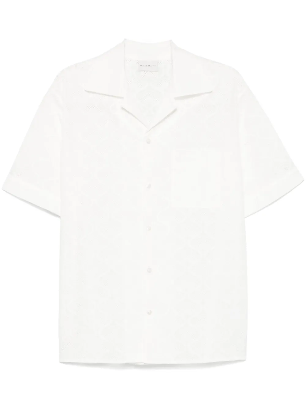 Drôle De Monsieur Overhemd met broderie anglaise Wit