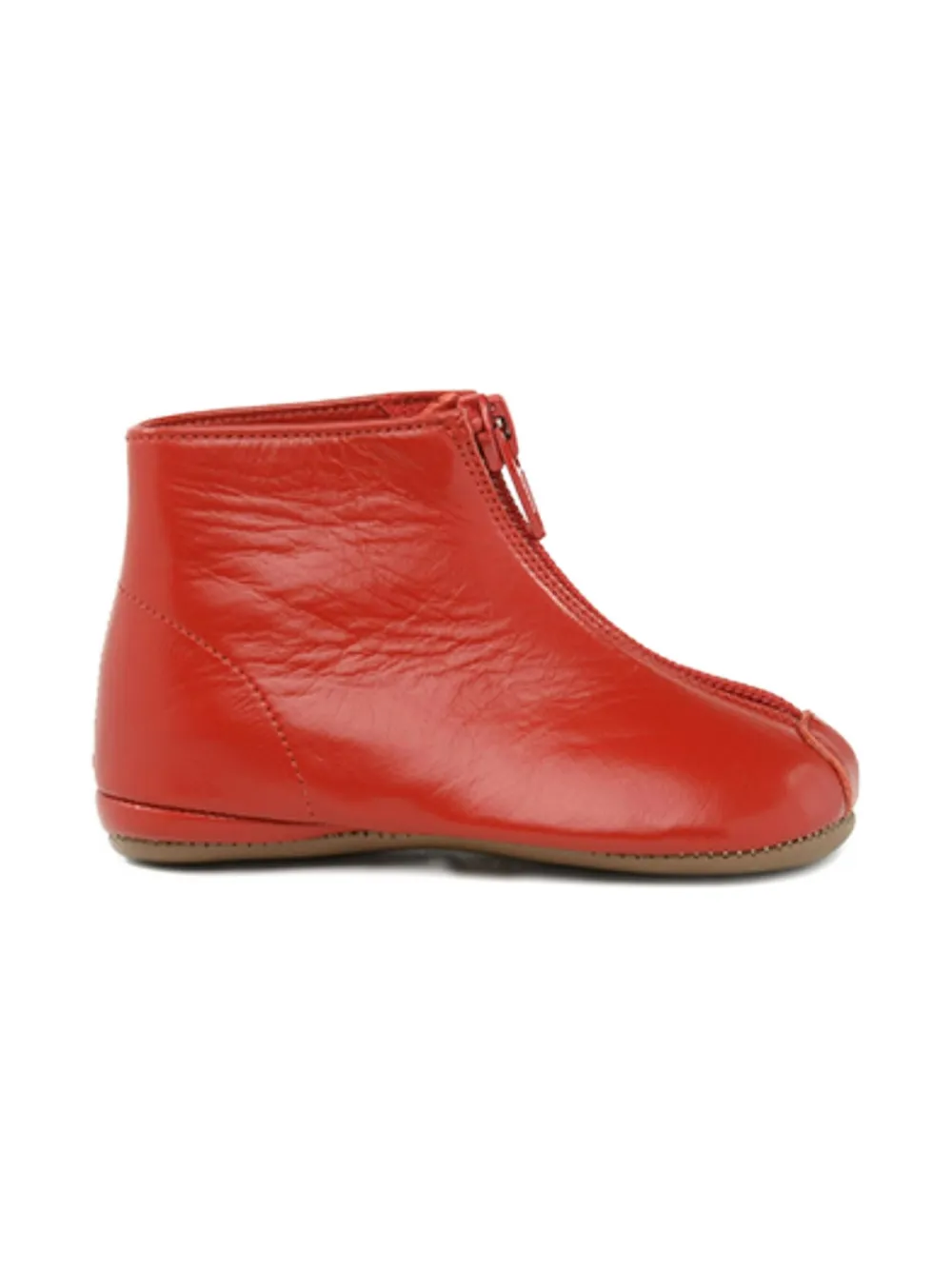 Pèpè zippered leather ankle boots
