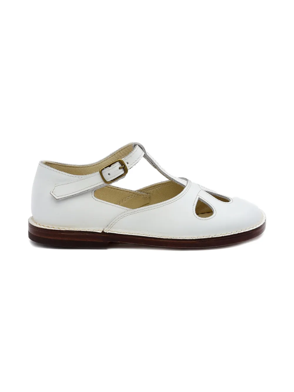 Pèpè Lucy cut-out T-bar sandals White