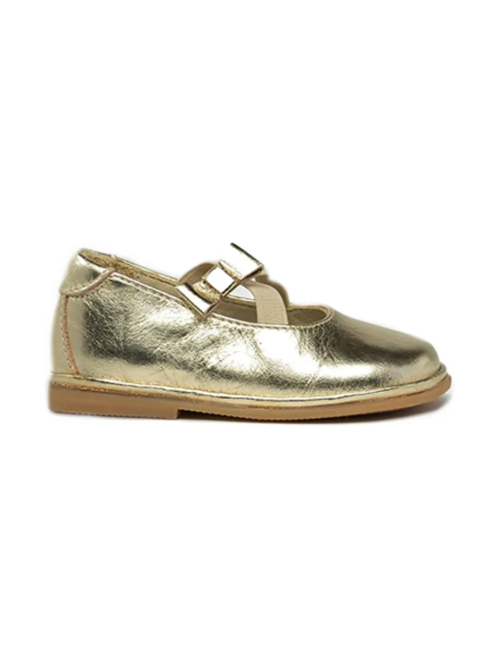 Pèpè laminated ballerina shoes - Goud