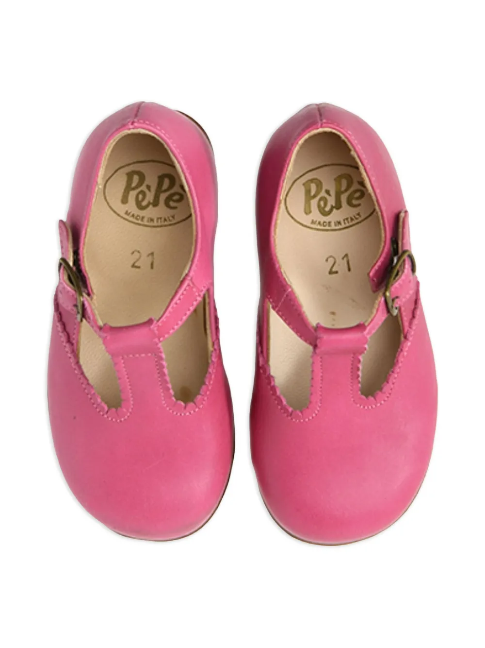 Pèpè leather ballerina shoes Pink