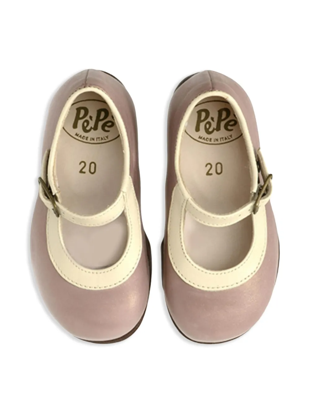 Pèpè Leren ballerina's Roze