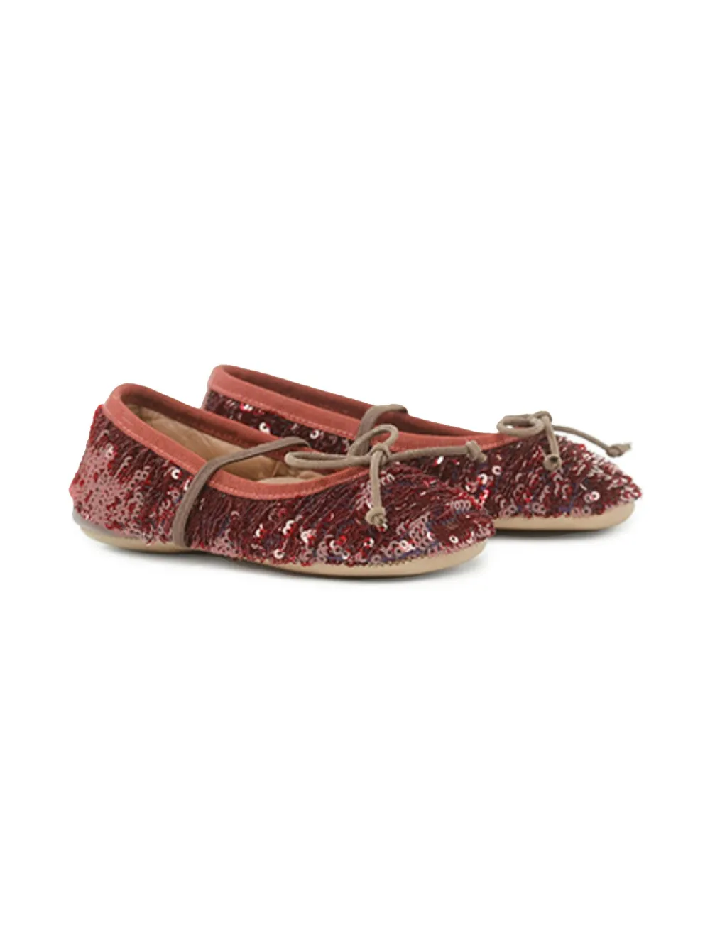 Pèpè sequin ballerina shoes Red