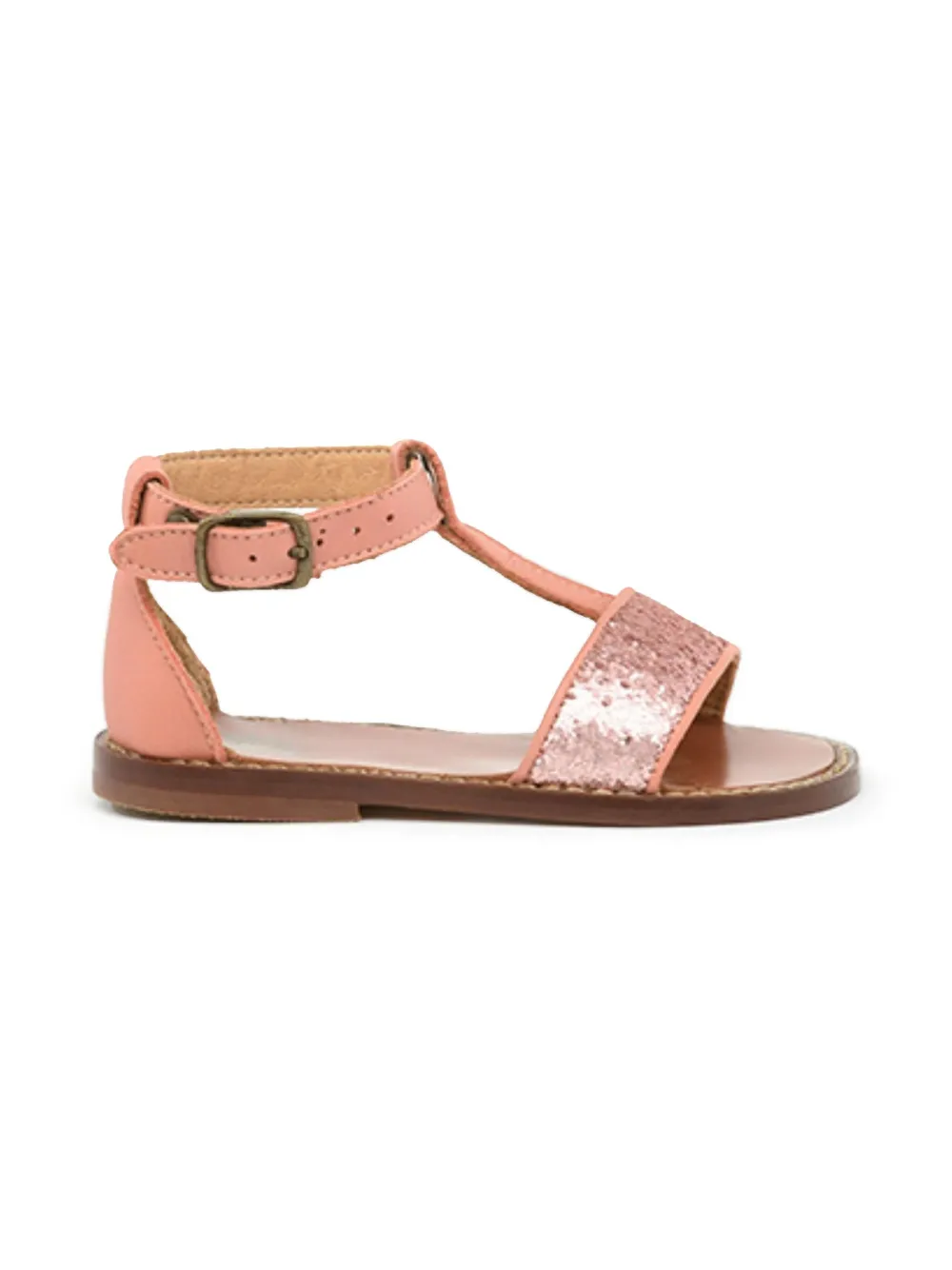 Pèpè glitter-embellished sandals - Roze