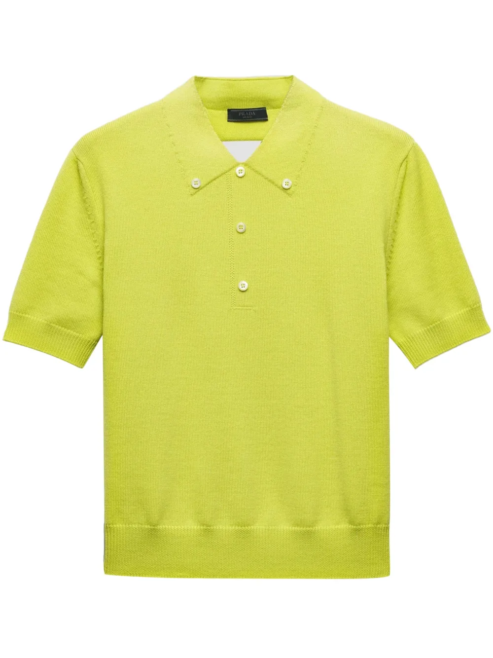 Prada playera tipo polo con botones | amarillo | Image 1