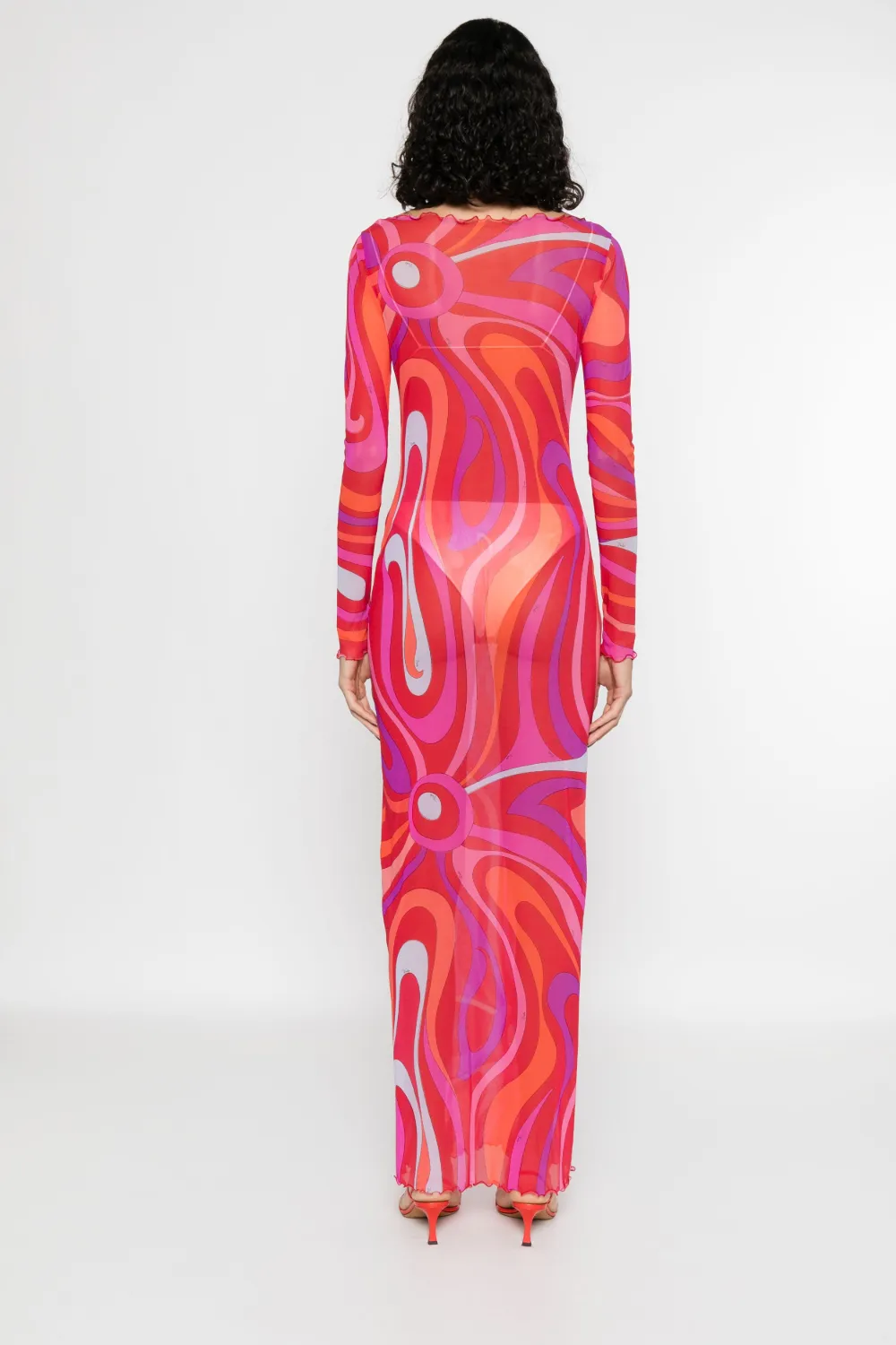 PUCCI Iride-print maxi dress - Roze