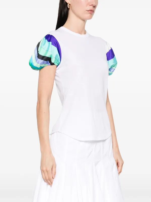 PUCCI パフスリーブ Tシャツ | ホワイト | FARFETCH JP