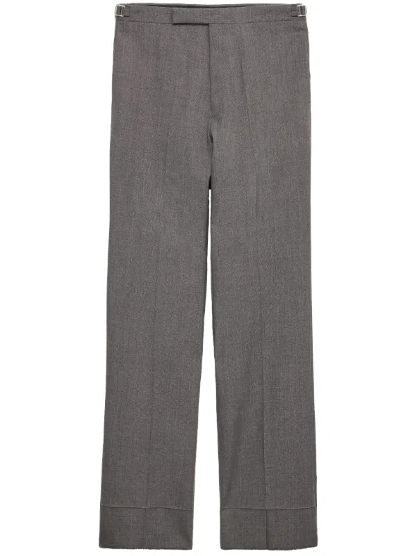 Prada Technical Wool Pants | Grey | FARFETCH