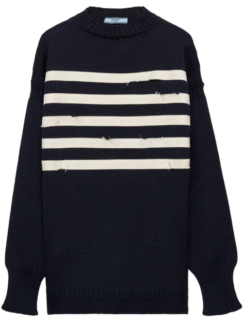 Prada pull en laine - Bleu - Prada - Modalova
