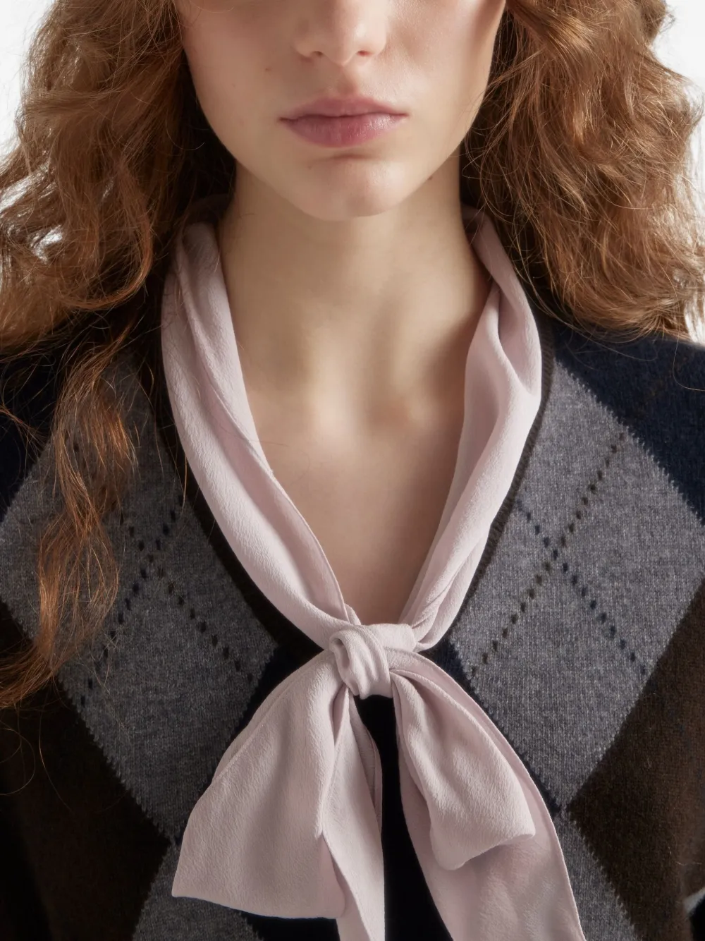 Prada Marocain blouse Paars