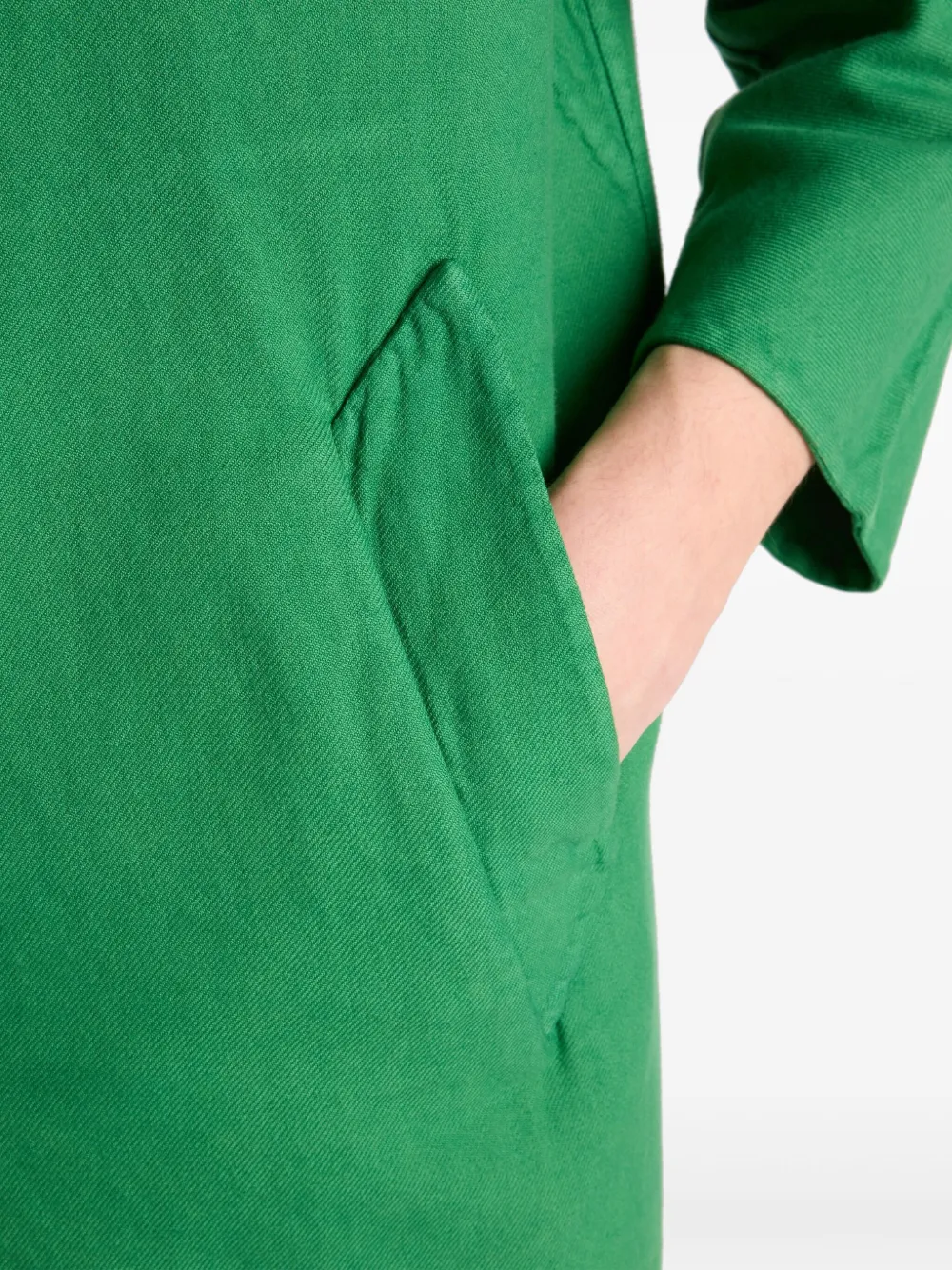 Prada Jas met enkele rij knopen Groen