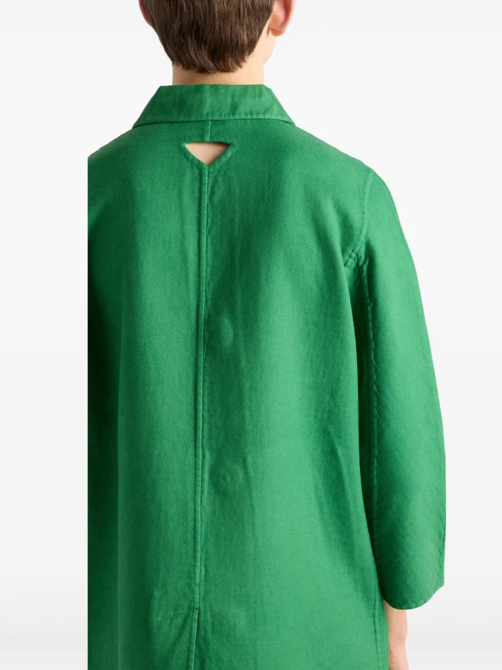 Prada Jas met enkele rij knopen Groen