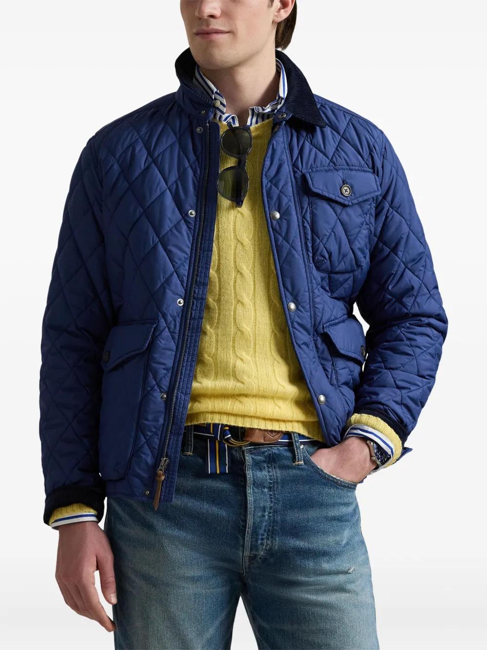 Polo Ralph Lauren Gewatteerd cargo jack Blauw
