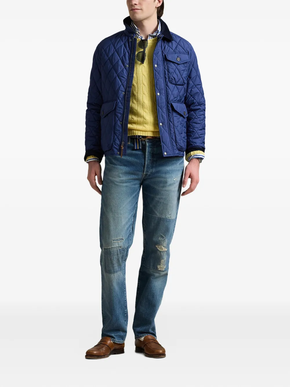 Polo Ralph Lauren Gewatteerd cargo jack Blauw
