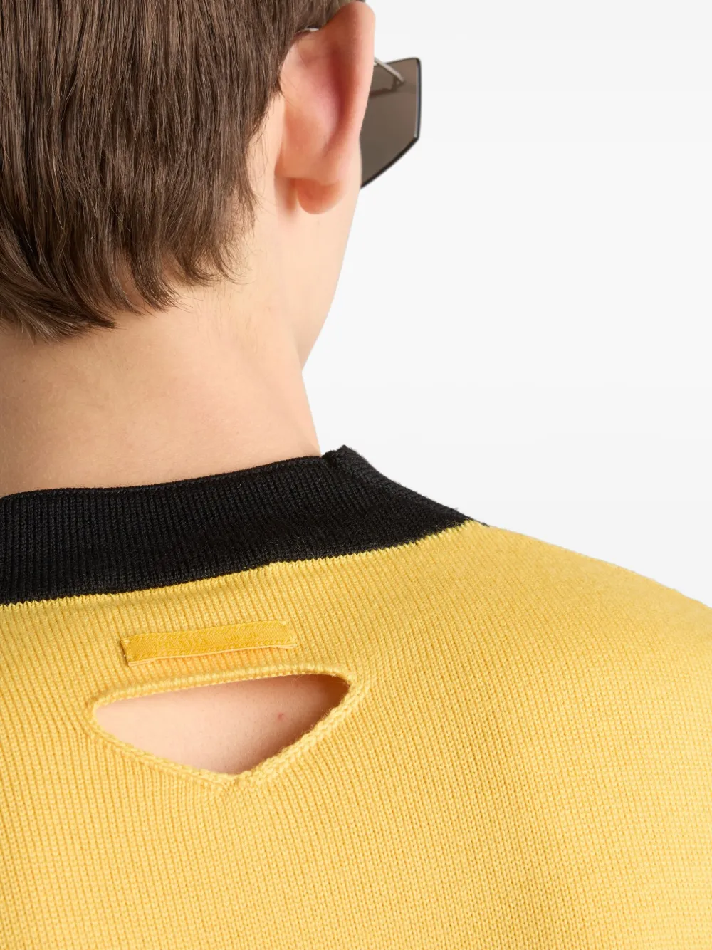 Prada Wollen poloshirt Geel