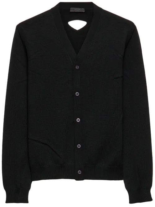 Prada cardigan en laine - Noir - Prada - Modalova