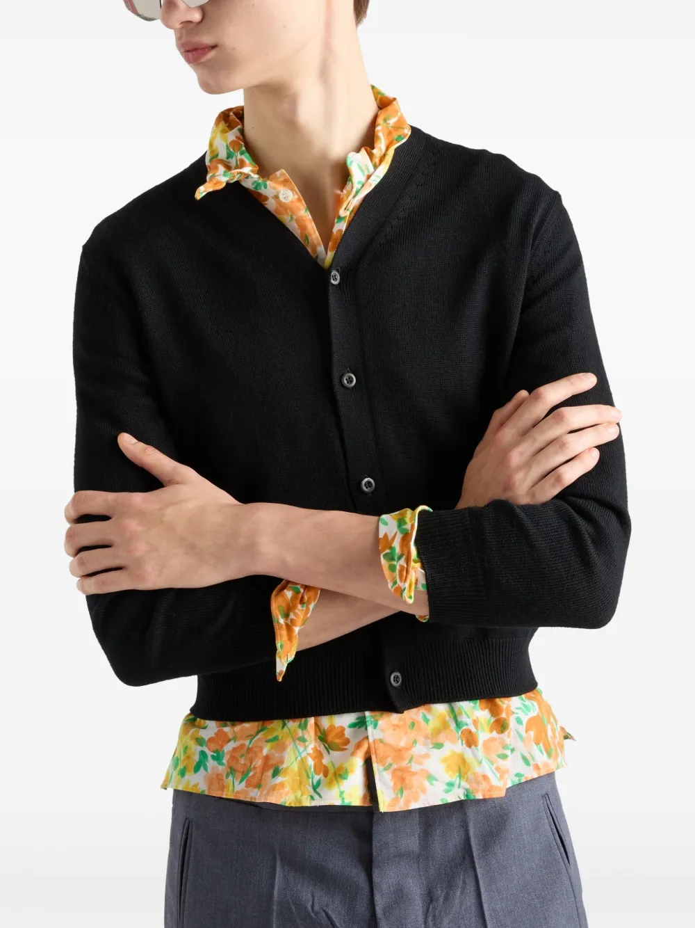 Prada Wollen vest Zwart