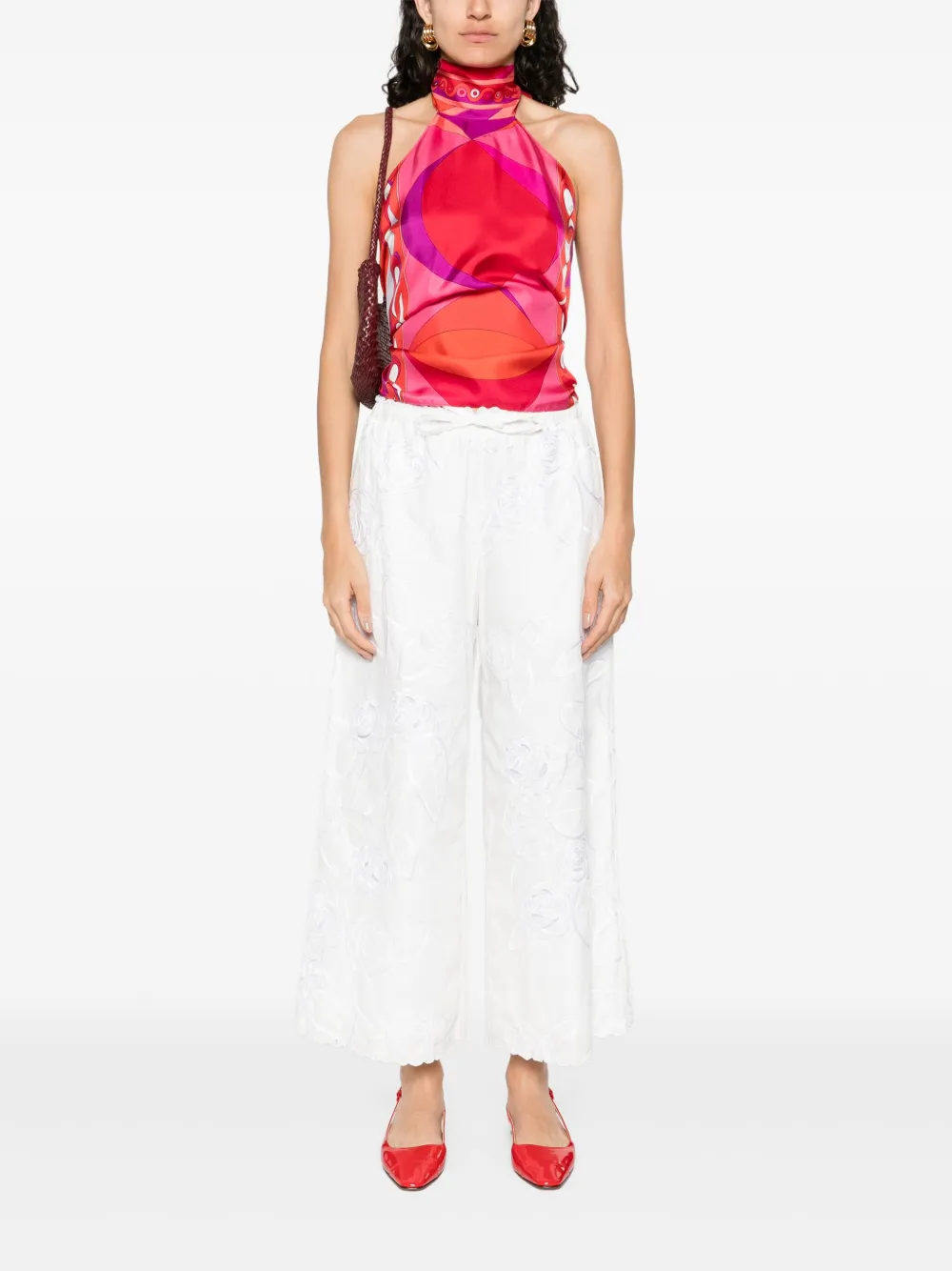 PUCCI graphic-print top - Roze