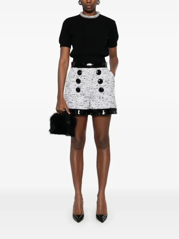 Balmain ツイード ショートパンツ | ホワイト | FARFETCH JP