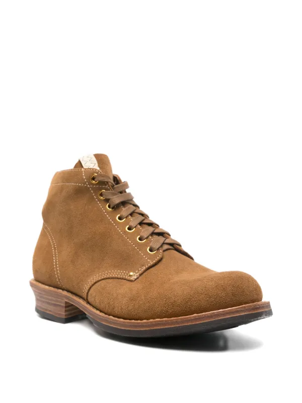 Visvim Brigadier lace-up Suede Boots | Brown | FARFETCH