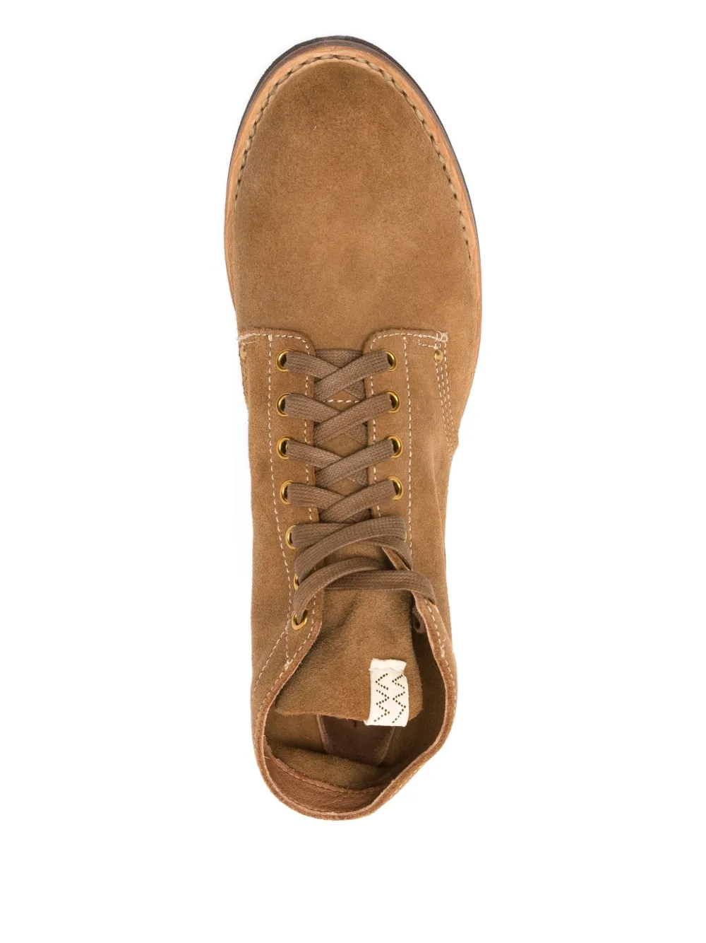 visvim Brigadier lace-up suede boots Brown