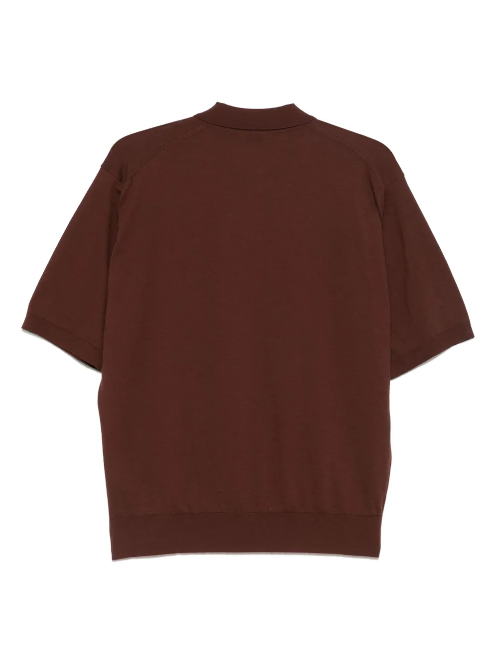 Auralee Katoenen poloshirt - Bruin