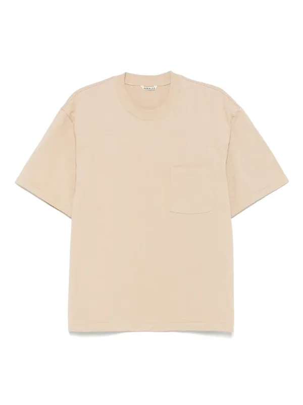 AURALEE アイボリー 半袖Tシャツ サイズ0 Auralee コットン Tシャツ | ニュートラル | FARFETCH JP