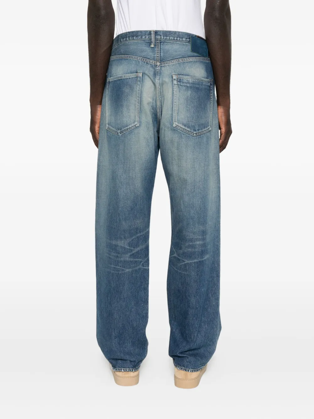 visvim Gerafelde jeans Blauw